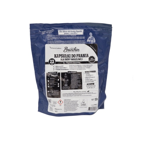 BRIOCHIN KAPSUŁKI DO PRANIA SENSITIVE, BEZ ZAPACHU, 22 SZT.