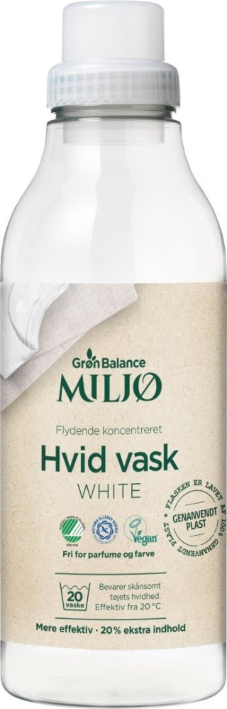 Gron Balance Płyn do prania białego bio vegan bez zapachu 0,9 l